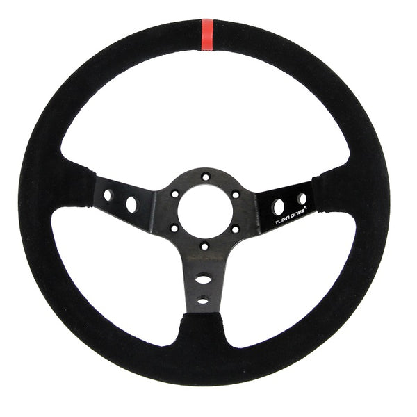 Turn One Rally Steering Wheel | Suede Dished Rallye Steering Wheels ...